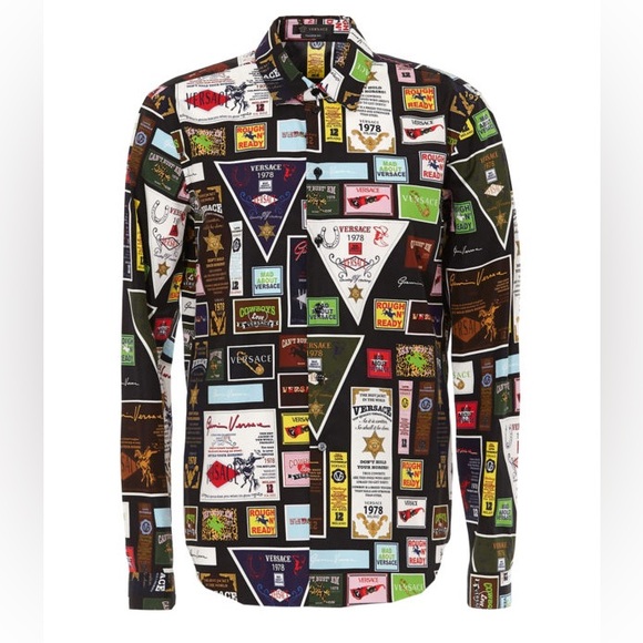Versace rodeo print dress shirt - Picture 1 of 7